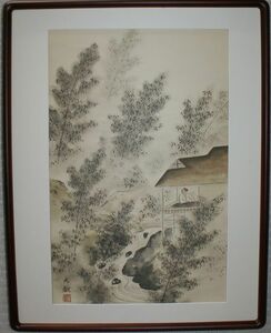 Art hand Auction (173) Paisaje de Yokoyama Taikan (reproducción), obra de arte, cuadro, Pintura en tinta