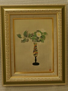 Art hand Auction ･Nom de l'auteur : Kokei Kobayashi ･Titre : Fleur nature morte ･Technique : Peinture japonaise (reproduction)(206)(A1-HIO-R4-6-26-15.8), ouvrages d'art, peinture, autres