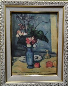 Art hand Auction ･Autor: Paul Cezanne ･Titel: Blaue Blumenvase ･Technik: Reproduktion NO-6-1-2.85, Kunstwerk, Malerei, Andere