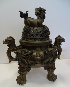 ・商品名：　・香炉　・骨董品　（鋳物製）　・コレクション・技法：金属製　　（B3-HIO-R4-5-28-85.）