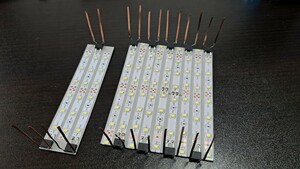 送料無料! 鉄道模型 nゲージ 自作 白色 LED led 室内灯 10両用＋予備2本 通勤型電車 近郊型電車 特急形電車 テープLED 点灯確認済み(4)