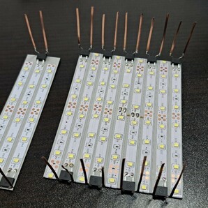 送料無料! 鉄道模型 nゲージ 自作 白色 LED led 室内灯 10両用＋予備2本 通勤型電車 近郊型電車 特急形電車 テープLED 点灯確認済み(2)の画像1