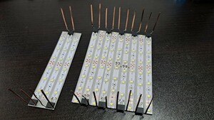 送料無料! 鉄道模型 nゲージ 自作 白色 LED led 室内灯 10両用＋予備2本 通勤型電車 近郊型電車 特急形電車 テープLED 点灯確認済み(2)