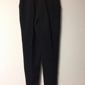 GIANNI VERSACE オールド イタリア製 ストレッチスキニー パンツ 黒 40 裾スリット入り ブラックの画像2