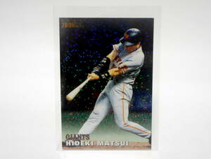 Calbie Pro Baseball Chips 2001 1-я титульная карта T-01 Hideki Matsui Yomiuri Giants Giants 2000 MVP