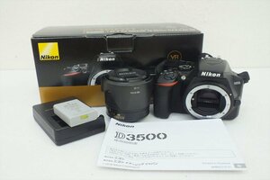 ☆ Nikon ニコン D3500 デジタル一眼レフカメラ AF-P NIKKOR 18-55mm 1:3.5-5.6G DX VR 動作確認済 中古 240207B9169