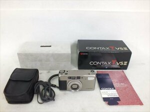 ♪ CONTAX コンタックス TVSii コンパクトカメラ 動作確認済 元箱付き 取扱説明書あり 中古現状品 240211E3504