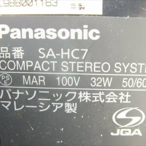 ♪ Panasonic パナソニック SA-HC7 ミニコンポ 中古 現状品 240211H2132の画像7