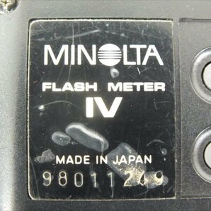 ♪ MINOLTA ミノルタ FLASH METER IV 露出計 中古 現状品 240311Y7131の画像9