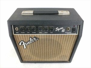 ! Fender fender Squier15 guitar amplifier sound out verification settled used present condition goods 240311H2103