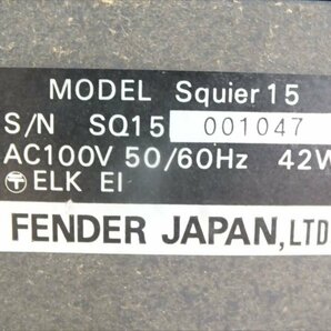 ♪ Fender フェンダー Squier15 ギターアンプ 音出し確認済 中古 現状品 240311H2103の画像7