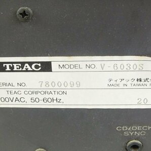 ☆ TEAC ティアック V-6030S カセットデッキ 中古 現状品 240307R6205の画像7