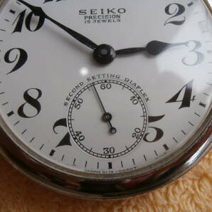 ★★  送料無料? ★★ SEIKO  セイコー プレシジョン  実働品  手巻き  懐中時計  ★★の画像4