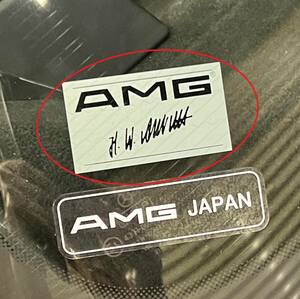 ★希少★【AMG リアガラス内貼りステッカー】 W124 W126 W201 W202 W140 R129 AMG3.4 E36T 500E6.0 E60 AMG560SEC6.0 HAMMER C36