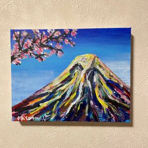 真作 風景画 絵画 富士 原画 現代アート 富士山　キャンバス　アート