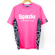 スパッツィオ 半袖Tシャツ プラクティスシャツ サッカー フットサル メンズ Mサイズ ピンク Spazio_画像1