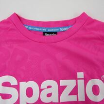 スパッツィオ 半袖Tシャツ プラクティスシャツ サッカー フットサル メンズ Mサイズ ピンク Spazio_画像4