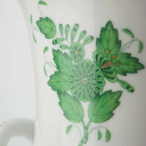 「Herend ヘレンド 」アポニーグリーン 花瓶 手描きの画像8