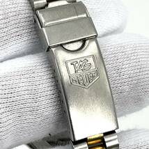 1円《 美品・希少 》TAG HEUER タグホイヤー プロフェッショナル デイト 2000シリーズ クオーツ 腕時計 シルバー ゴールド文字盤 稼動品_画像5