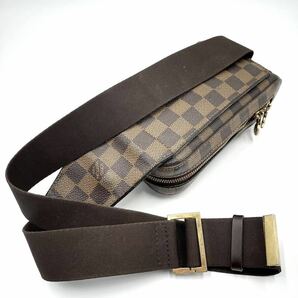 《 正規品・美品 》LOUIS VUITTON ルイヴィトン ジェロニモス ボディ ショルダーバッグ メンズ レザー シリアルあり 斜め掛け ブラウンの画像5