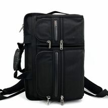 1円《 正規品 》TUMI トゥミ 3way ビジネスバッグ リュック メンズ 大容量 2室 バリスティックナイロン レザー A4 PC◎ 多収納 通勤 黒_画像2