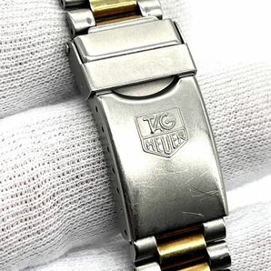 1円《 稼動品・定価20万 》TAG HEUER タグホイヤー メンズ 腕時計プロフェッショナル デイト 3000シリーズ 希少 ゴールド シルバー 防水の画像5