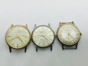 セイコー　SEIKO SPORTSMAN 15019E 17石/Sports matic 15017/ SEIKO Crown 15002 21石　機械式　メンズ腕時計 フェイスのみ　3点　(69)