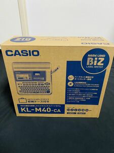 美品　CASIO カシオ　KL-M40-CA NAME LAND BIZ テープラベルプリンター ラベルライター 通電のみ確認
