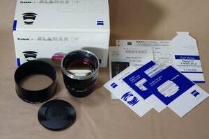 Carl Zeiss Planar T＊ 1.4/85 ZF.2［美品元箱付］