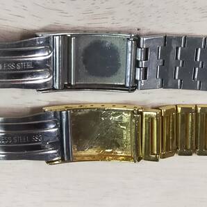 廃業時計店 中古現状品 シチズンクリストロン用金属ベルト他２本セット Vintage CITIZEN watch braceletsの画像8