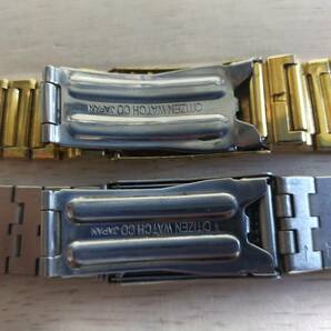 廃業時計店 中古現状品 シチズンクリストロン用金属ベルト他２本セット Vintage CITIZEN watch braceletsの画像7