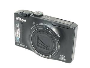 ■52 Nikon COOLPIX S8100 ニコン クールピクス コンパクトデジタルカメラ ブラック【中古】動作品 キズあり