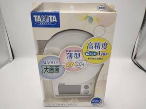 未使用送料込み タニタ デジタルお料理はかり KD-176-WH ホワイト 最大軽量2kg 見やすい大画面 薄型27mm 高精度1g表示 電源切り忘れ防止付