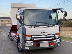 【I-0021】日産 UD PK39L ローダー セルフローダー 増トン 35万キロ リモコン ウインチ付 H26年式 7100kg 車検付き メッキホイール 茨城県