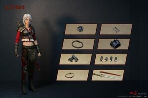 新品未開封 Nine Craftsmen J-002 シリラ シリ Ciri 1/6(検 ホットトイズ ウィッチャー The Witcherメディコム Geralt of Rivia超像革命等)