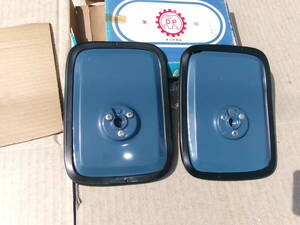  that time thing, old car, Showa era 40 period, Nissan, cab all C240 series, rectangle rearview mirror blue, left right set, with translation, all-purpose etc., commercial car, Prince, Datsun 