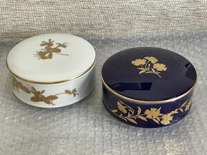 RBT327a 香蘭社 蓋付き 小鉢 2セット 中古現状品 昭和レトロ Porcelain small plate for dishes Japanese antique