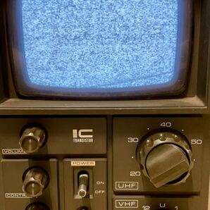 RE322a ジャンク 1975年製！ National ナショナル 当時物 白黒テレビ TR-505A RANGER-505 トランジスタテレビ 昭和レトロ アンティークの画像1