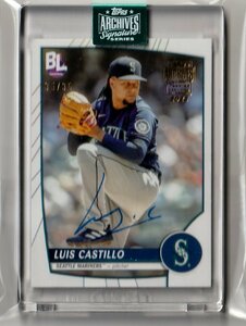 MLB 2024 TOPPS ARCHIVES SIGNATURE SERIES ACTIVE PLAYER EDITION【Luis Castillo】35/35 直筆サインカード