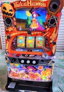 送4000円～ パチスロ マジカルハロウィン5 KA 2016年モデル [コイン作動タイプ] 本体実機 + ドアキー + 設定キー　KPE マジハロ スロット