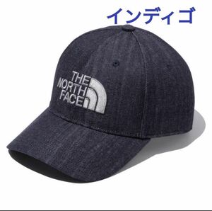 THE　NORTH　FACE ノースフェイス TNFロゴキャップ メンズ レディース　インディゴ　ブルー　フリーサイズ