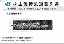 JR西日本 株主優待券　片道運賃半額　特急券　乗車券　6枚セット　往復3名分_画像1