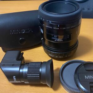 ミノルタ MINOLTA アングルファインダー VN 50mm/3.5マクロ　Eマウントアダプターセット