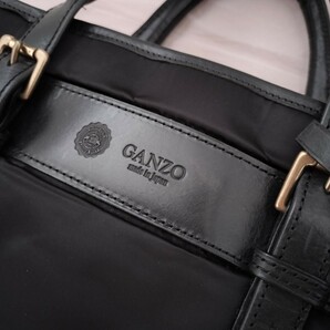 GANZO ガンゾ ブリーフケース ナイロン×レザー ブラック 黒 ビジネスバッグ 鞄 バッグの画像3