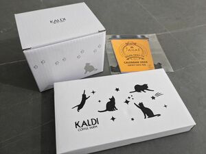 KALDI ネコの日バッグ2024 マグカップ+プレート+カレンダー