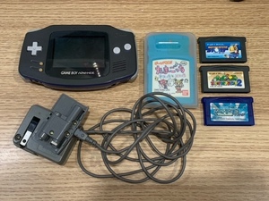 (日)任天堂 ニンテンドー Nintendo ゲームボーイアドバンス GAME BOY ADVANCE ソフトセット マリオ たまごっち 通電確認済み 保管品 中古品