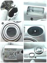 Nikon/ニコン/COOLPIX E5600/ZOOM NIKKOR/5.7-17.1mm/F2.9-4.9/単三電池使用//コンパクトデジタルカメラ/現状品/通電OK/ジャンク/KY65_画像6