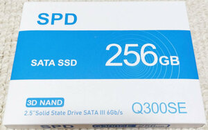 送料無料 新品未開封 複数個あり 256GB 内蔵SSD 2.5インチ 7mm SATAIII SPD 6Gb/s 520MB/s 3D NAND PS4検証済み エラー訂正 Q300SE-256GS3D