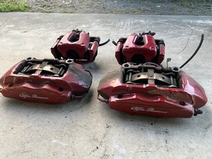 [ other car diversion .]H21 Alpha Romeo 159* Brembo brembo front 4pot caliper & rear caliper rom and rear (before and after) left right for 1 vehicle set!*2.2JTS selespeed TI