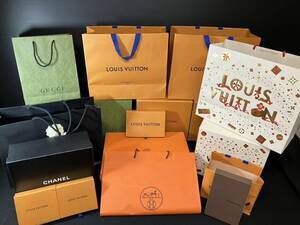 吉斉M11 本物保証 ブランド 空ボックス ケースまとめ ルイヴィトン シャネル エルメス グッチ CHANEL Louis Vuitton GUCCI Herms 全10個